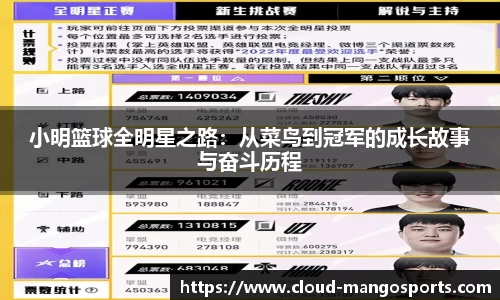 小明篮球全明星之路：从菜鸟到冠军的成长故事与奋斗历程